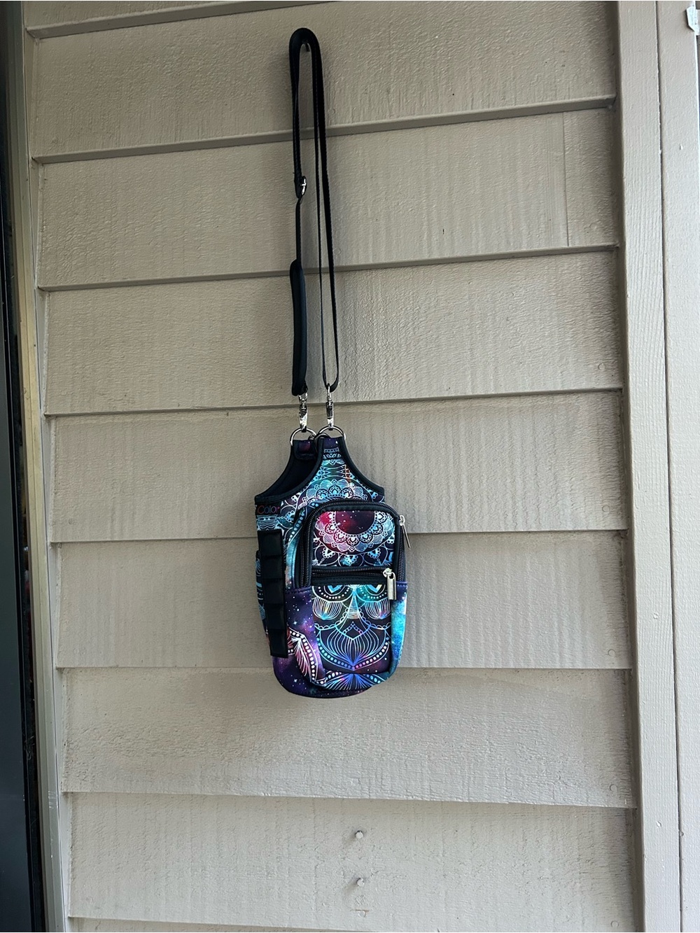 Icolor water bottle sling neoprene, multiple pockets